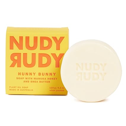 Nudy Rudy Gentle Moisturising Soap Bar with Shea Butter | Suitable for Sensitive Skin