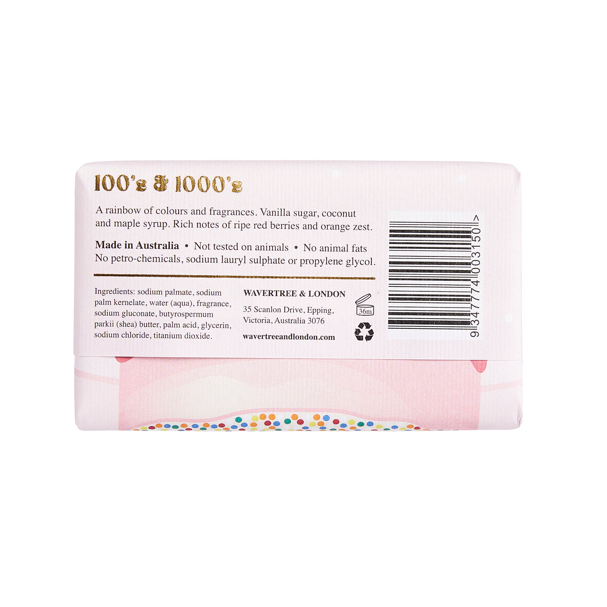 Wavertree & London 100's & 1000's Soap Bar