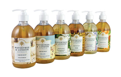 Wavertree & London Lemongrass & Lemon Myrtle Liquid Soap | Shea Butter, Gentle on Sensitive Skin