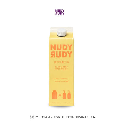 Nudy Rudy Hunny Bunny Hand & Body Wash 1L Refill | Moisturising & Suitable for All Skin Types