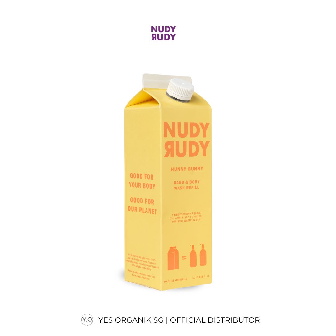 Nudy Rudy Hunny Bunny Hand & Body Wash 1L Refill | Moisturising & Suitable for All Skin Types