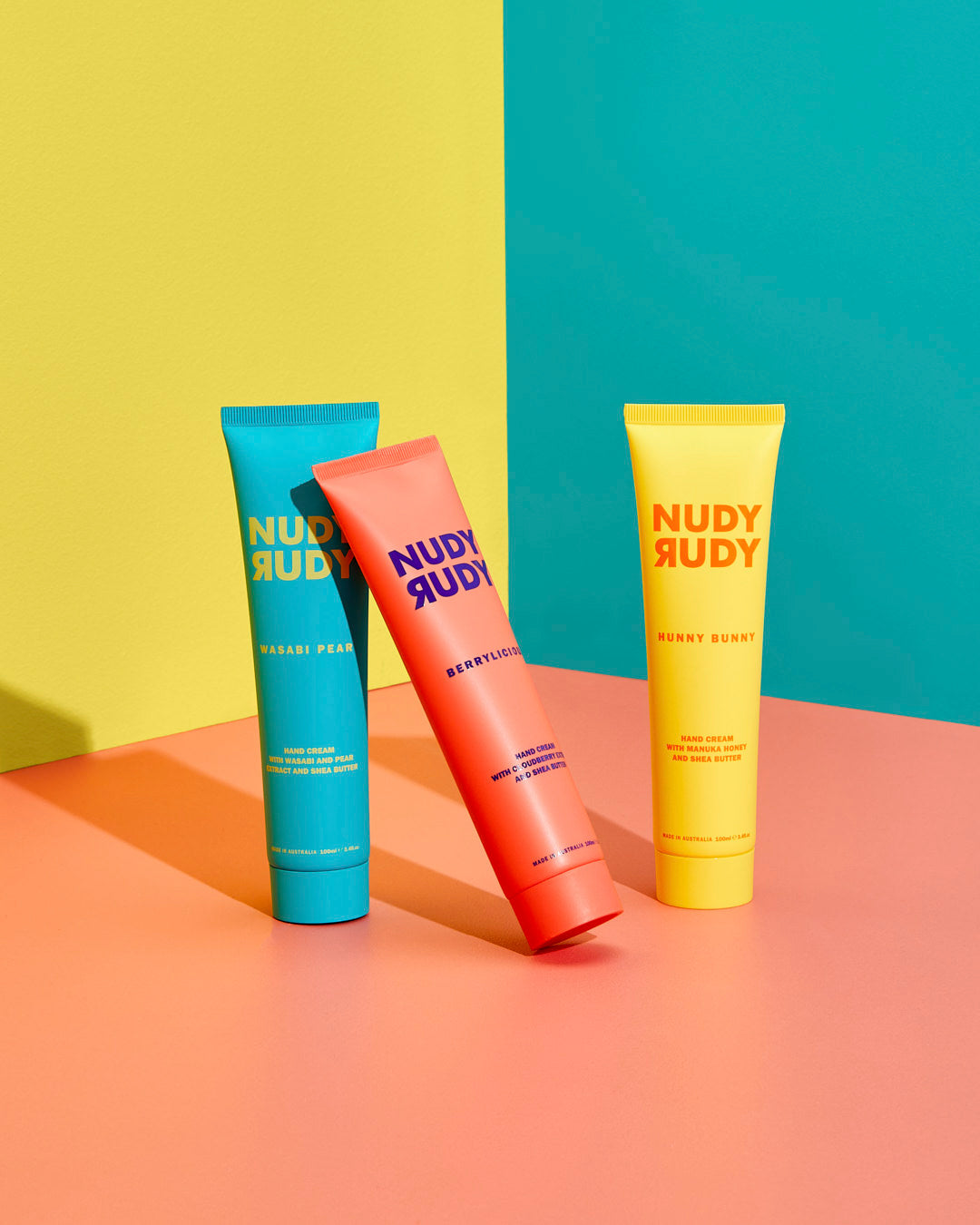Nudy Rudy Wasabi Pear Hand Cream | Organic Shea Butter | Non-Greasy Lotion | Natural Ingredient Skin Care