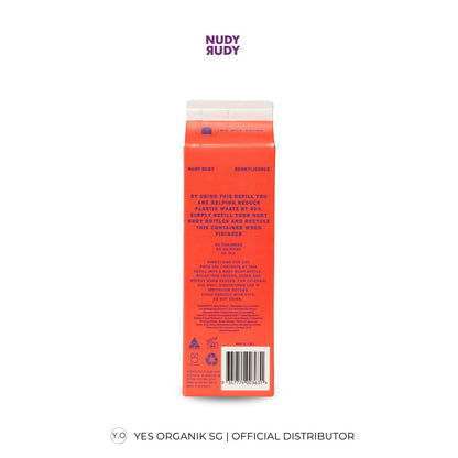 Nudy Rudy Berrylicious Hand & Body Wash 1L Refill | Moisturising & Suitable for All Skin Types