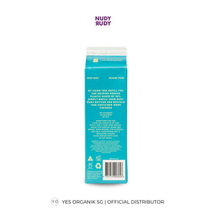 Nudy Rudy Wasabi Pear Hand & Body Wash 1L Refill | Moisturising & Suitable for All Skin Types