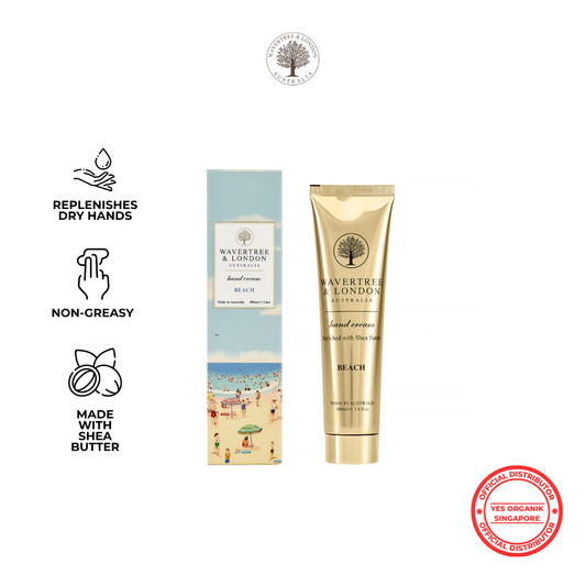 Wavertree & London Beach Hand Cream | Moisturising Shea Butter | Non-greasy