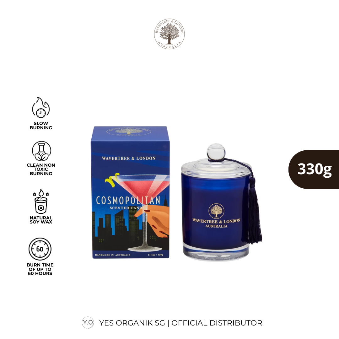 Wavertree & London Cosmopolitan Candle | Non-Toxic Soy Candle | 60H Burn