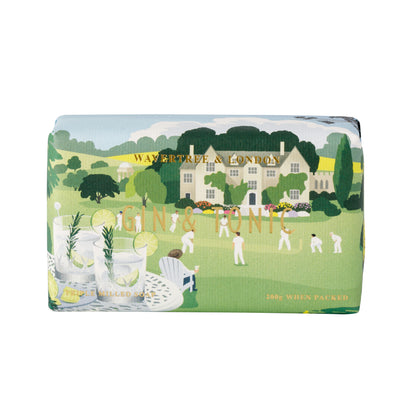 Wavertree & London Gin & Tonic Soap Bar | Moisturising Triple-Milled Bar with Shea Butter | Gentle on Skin