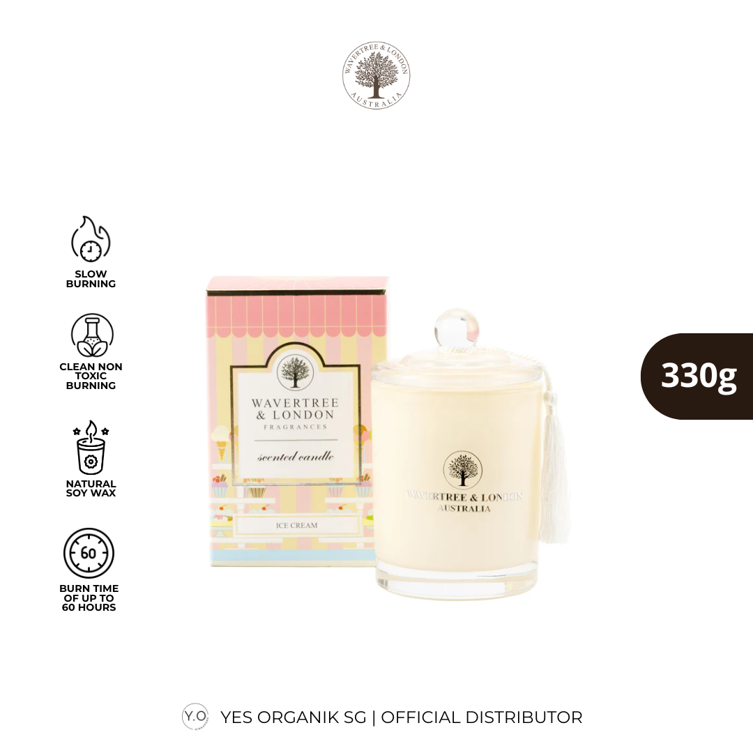Wavertree & London Ice Cream Candle  | Non-Toxic Soy Candle | 60H Burn