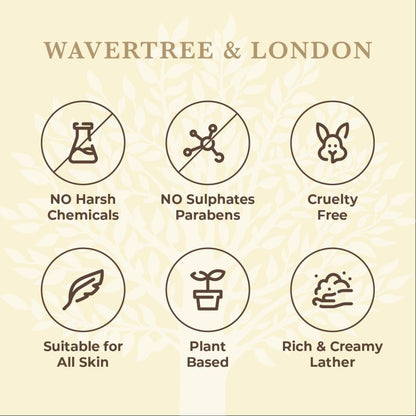 Wavertree & London Frangipani & Gardenia Liquid Soap | Shea Butter, Gentle on Sensitive Skin