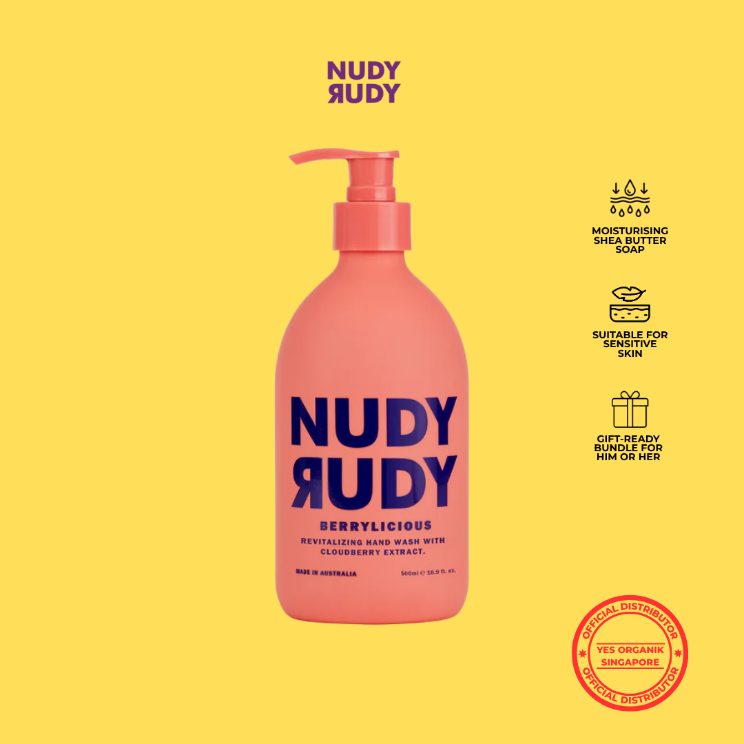 Nudy Rudy Berrylicious Cloudberries Hand Wash | Aloe & Vitamin E | Moisturising & Suitable for All Skin Types