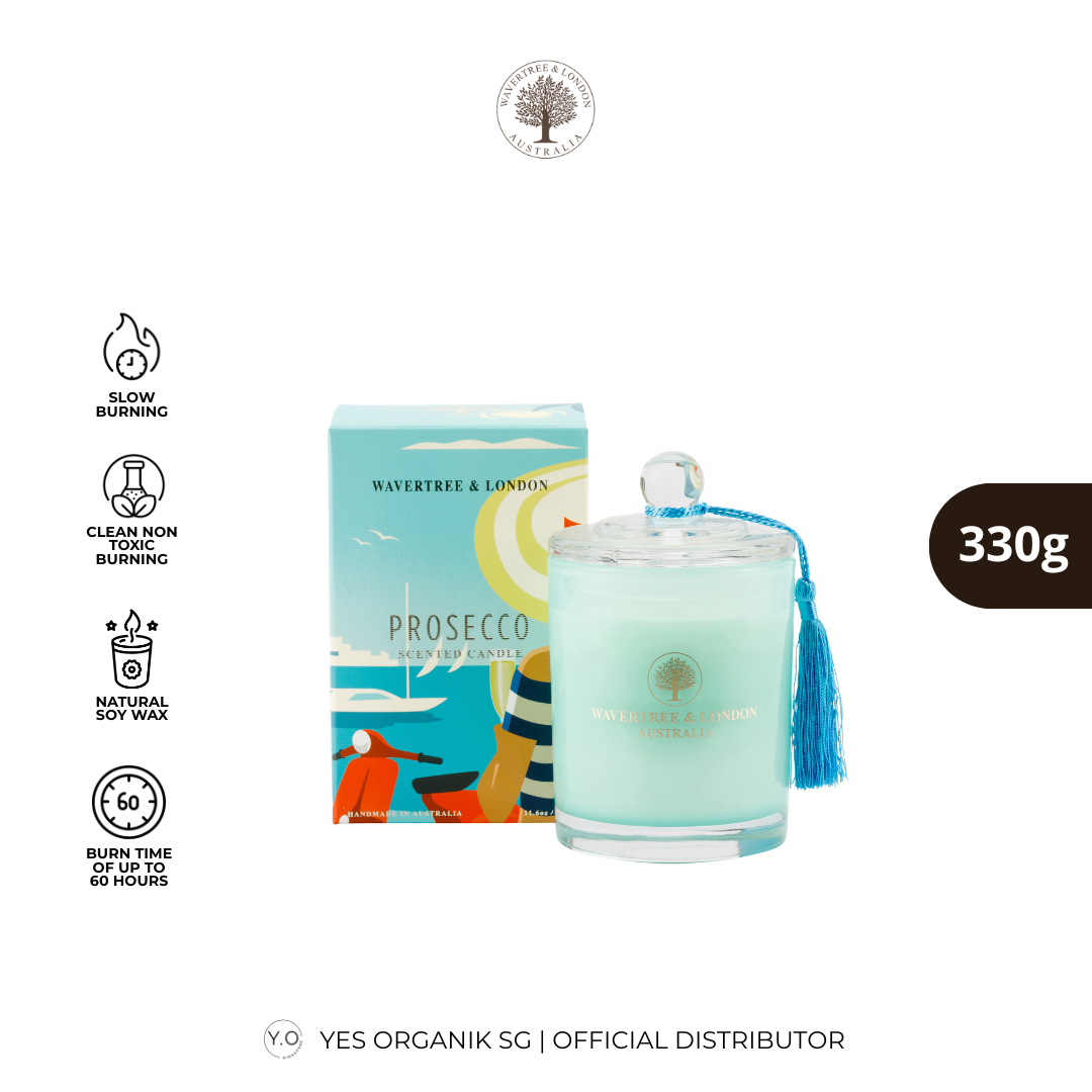 Wavertree & London Prosecco Candle | Non-Toxic Soy Candle | 60H Burn