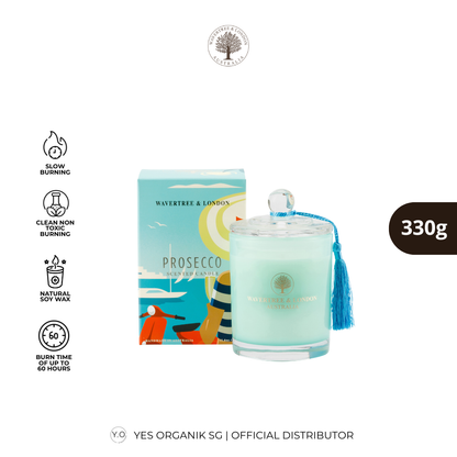 Wavertree & London Prosecco Candle | Non-Toxic Soy Candle | 60H Burn