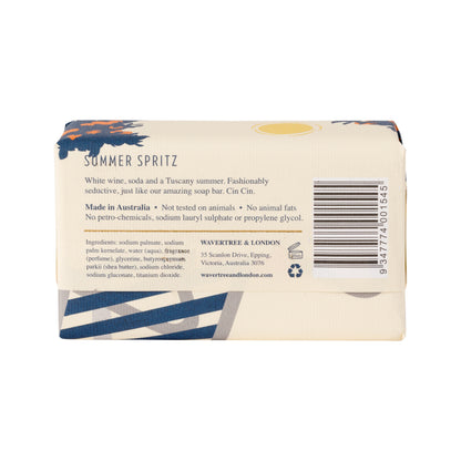 Wavertree & London Summer Spritz Soap Bar | Moisturising Triple-Milled Bar with Shea Butter | Gentle on Skin
