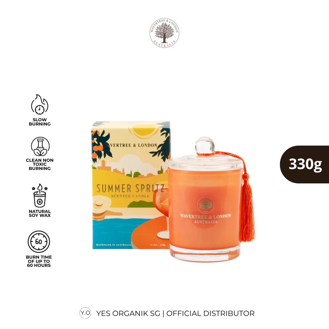 Wavertree & London Summer Spritz Candle | Non-Toxic Soy Candle | 60H Burn