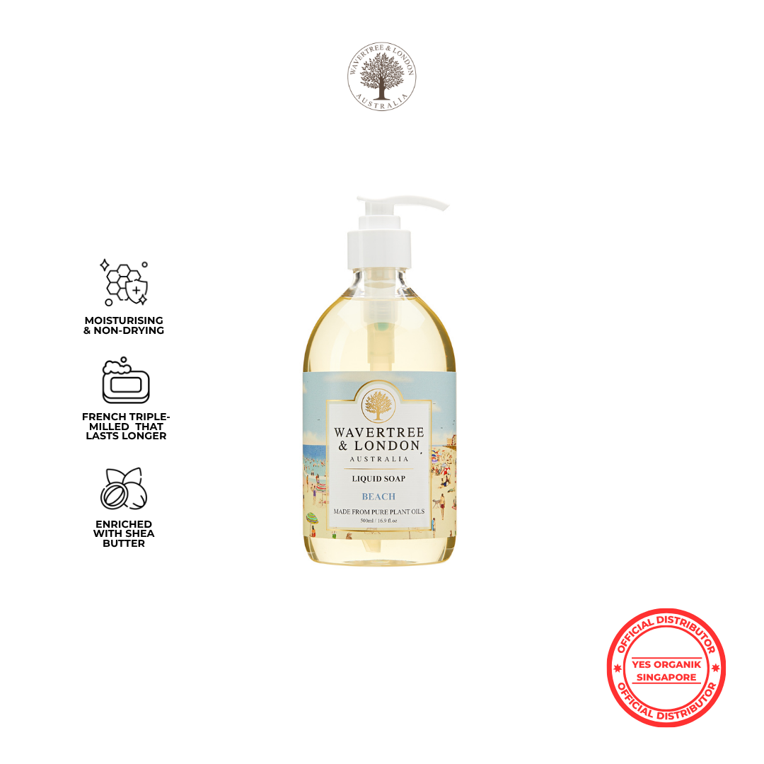 Wavertree & London Beach Liquid Soap | Shea Butter, Gentle on Sensitive Skin