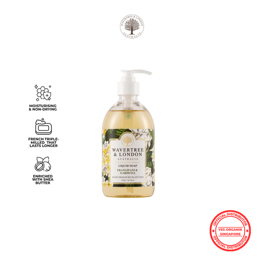 Wavertree & London Frangipani & Gardenia Liquid Soap | Shea Butter, Gentle on Sensitive Skin
