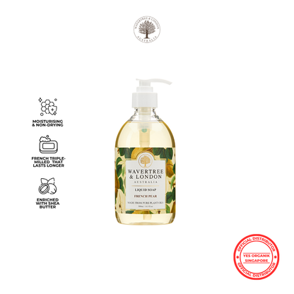 Wavertree & London French Pear Liquid Soap | Shea Butter, Gentle on Sensitive Skin