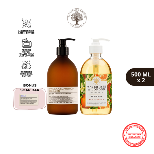 Wavertree & London Liquid Soap Set - Spice & Zest (2 x 500ml)
