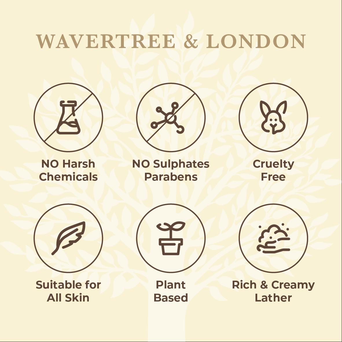 Wavertree & London Persimmon & Red Currant Soap Bar | Moisturising Triple-Milled Bar with Shea Butter | Gentle on Skin
