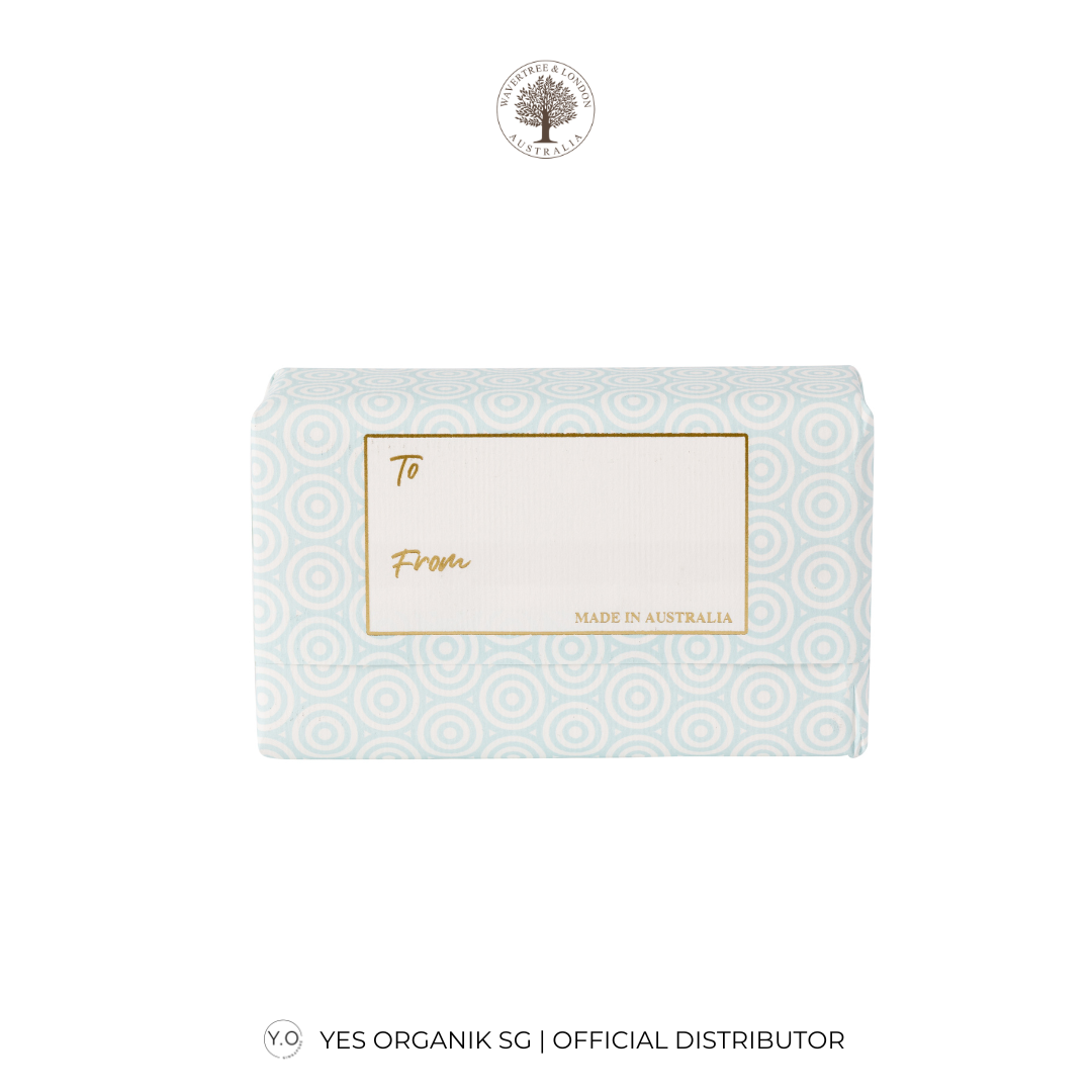 White gift box with gold text on a white background, featuring the 'YES ORGANIK SG' logo.