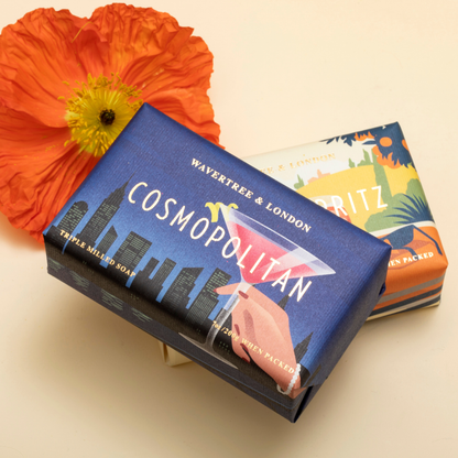 Wavertree & London Cosmopolitan Soap Bar | Moisturising Triple-Milled Bar with Shea Butter | Gentle on Skin