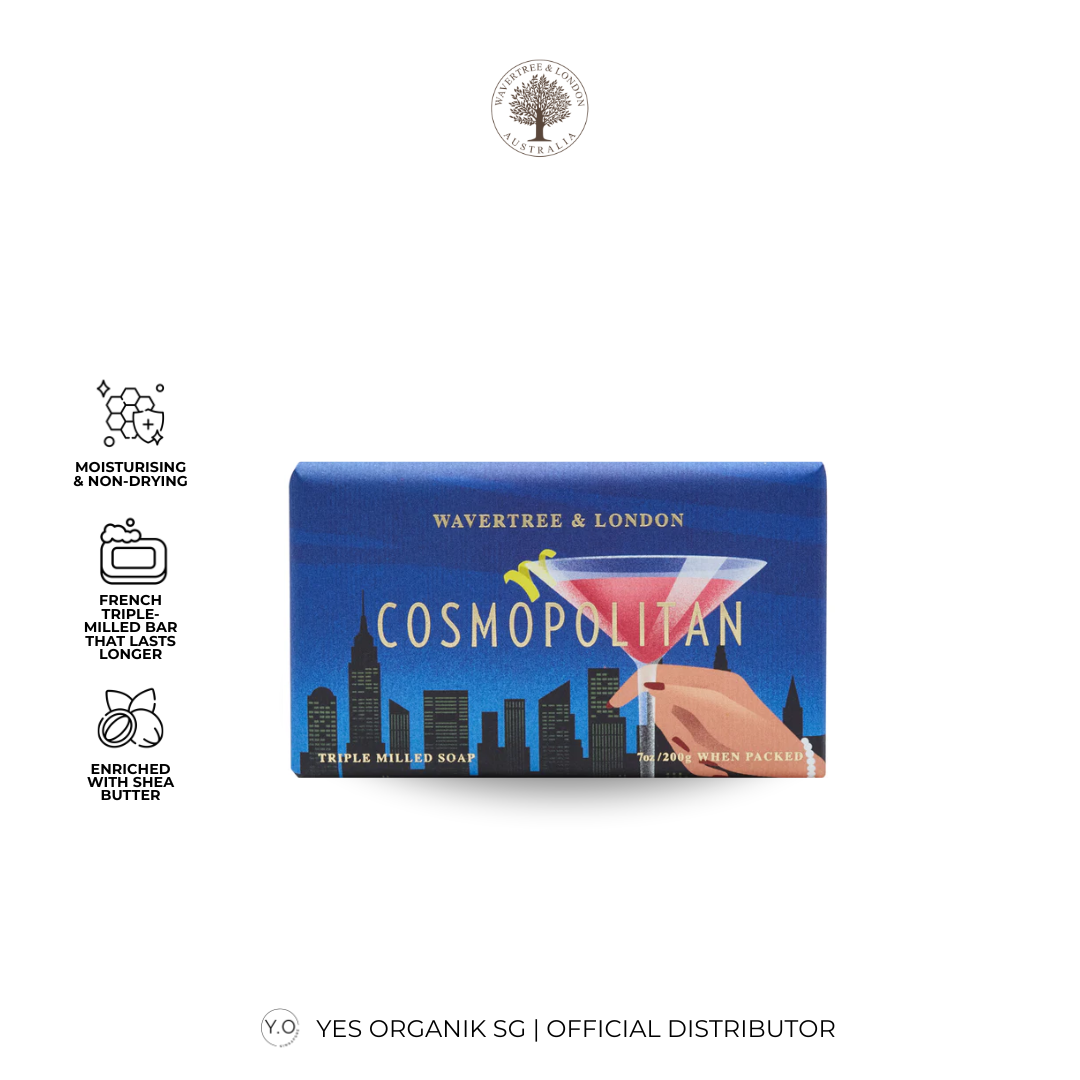 Wavertree & London Cosmopolitan Soap Bar | Moisturising Triple-Milled Bar with Shea Butter | Gentle on Skin