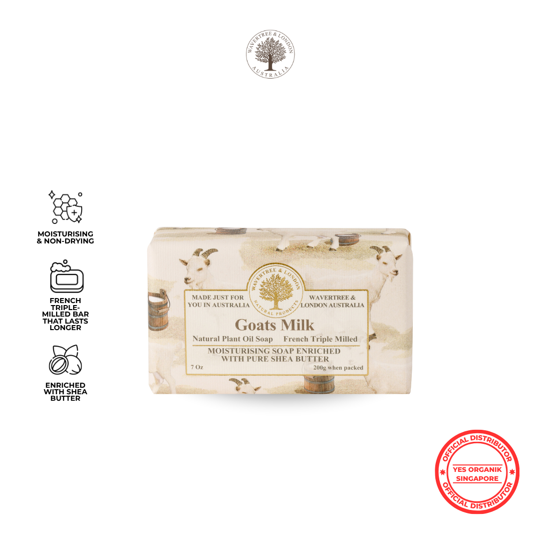 Wavertree & London Goats Milk Soap Bar | Moisturising Triple-Milled Bar with Shea Butter | Gentle on Skin