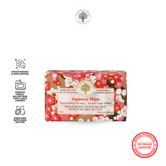 Wavertree & London Poppy Soap Bar | Moisturising Triple-Milled Bar with Shea Butter | Gentle on Skin