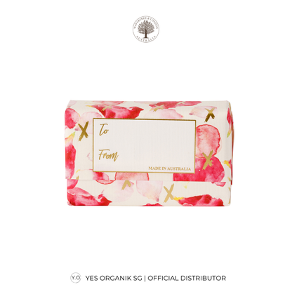 Floral gift wrap with 'To' and 'From' text on a white background