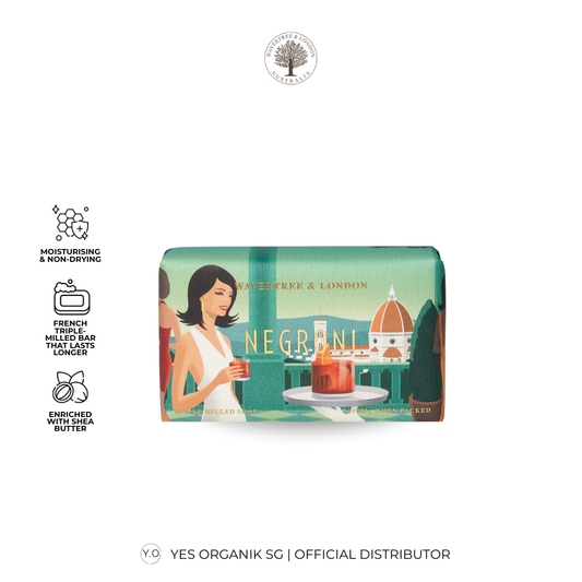Wavertree & London Negroni Soap Bar | Moisturising Triple-Milled Bar with Shea Butter | Gentle on Skin