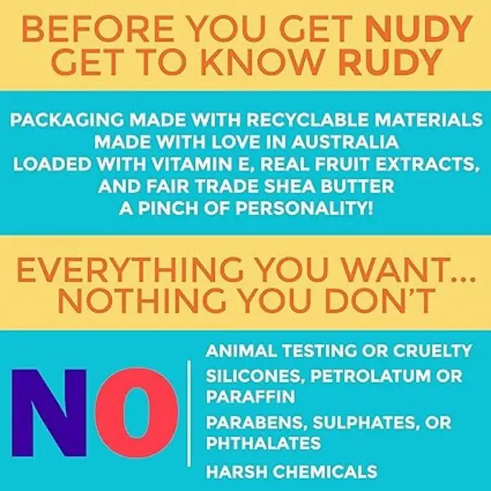 Nudy Rudy Gentle Moisturising Soap Bar with Shea Butter | Suitable for Sensitive Skin
