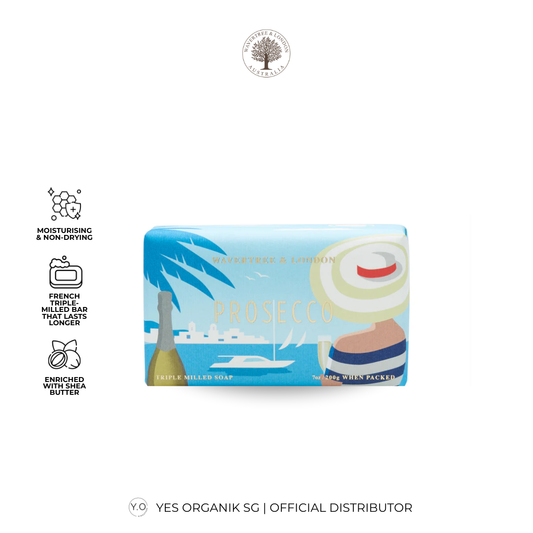 Wavertree & London Prosecco Soap Bar | Moisturising Triple-Milled Bar with Shea Butter | Gentle on Skin