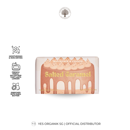 Wavertree & London Salted Caramel Soap Bar | Moisturising Triple-Milled Bar with Shea Butter
