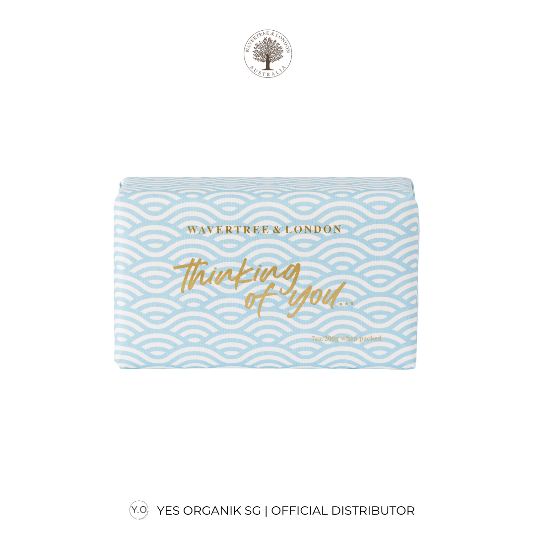 Wavertree & London Thinking of You Blue Flower Market Soap Bar | Perfect Gift Idea for Her or Him